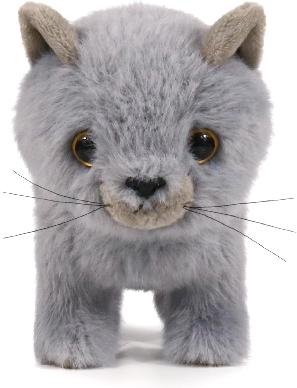 Bear Fluffy Little Cat Stuffed Animal Small Plush Toy 6 Inches (Gray)