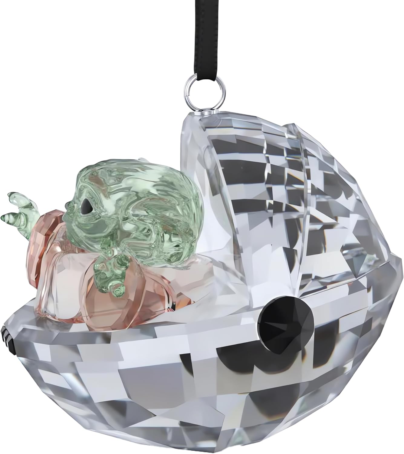 Star Wars The Mandalorian Grogu Ornament, Multicolored Crystals, Hanging Decoration, Part of The  Star Wars Collection